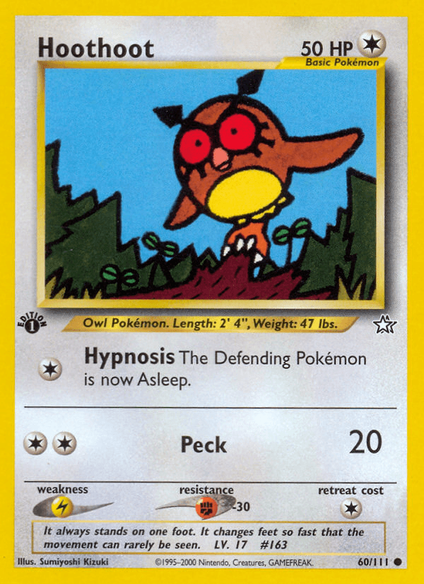 Carta Hoothoot 60/111 do set Neo Genesis — Pokémon TCG | Bynx