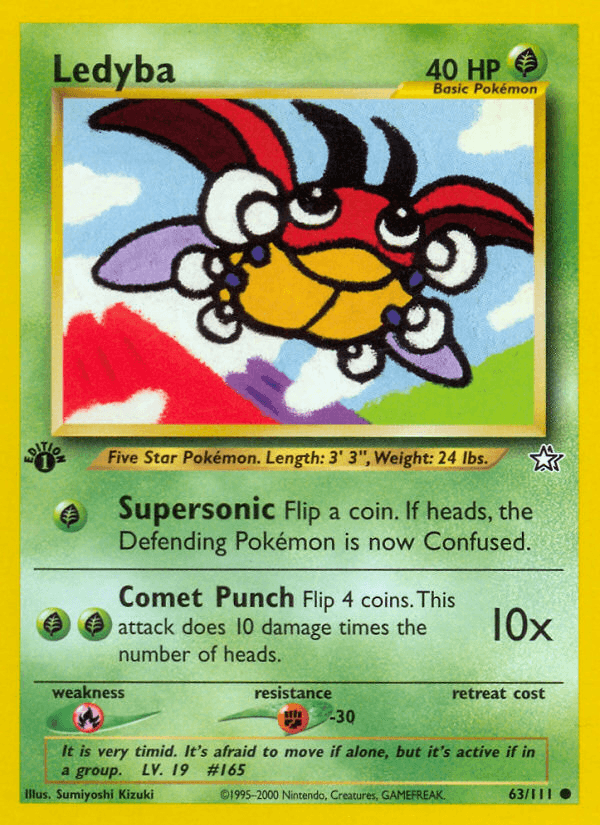 Carta Ledyba 63/111 do set Neo Genesis — Pokémon TCG | Bynx