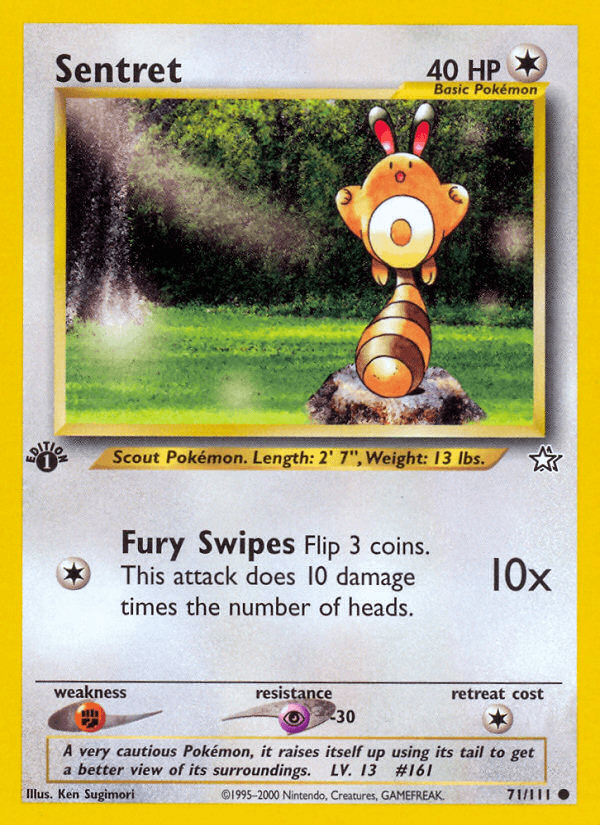 Carta Sentret 71/111 do set Neo Genesis — Pokémon TCG | Bynx