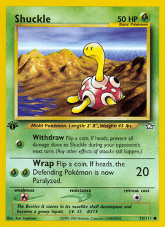 Shuckle 72/111 — Neo Genesis