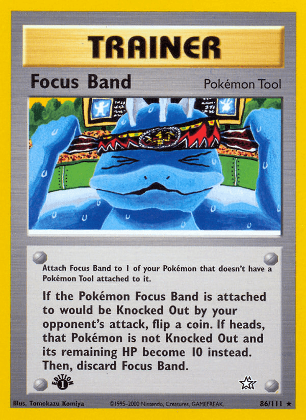 Carta Focus Band 86/111 do set Neo Genesis — Pokémon TCG | Bynx