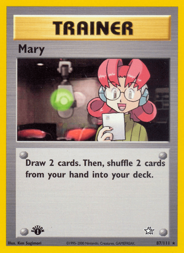 Carta Mary 87/111 do set Neo Genesis — Pokémon TCG | Bynx