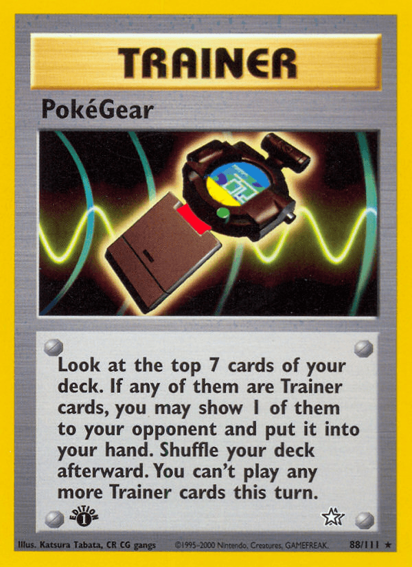 Carta PokéGear 88/111 do set Neo Genesis — Pokémon TCG | Bynx
