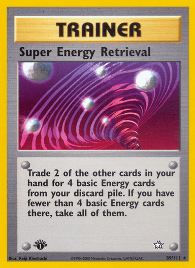 Carta Super Energy Retrieval 89/111 do set Neo Genesis — Pokémon TCG | Bynx