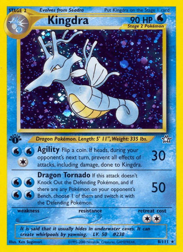 Carta Kingdra 8/111 do set Neo Genesis — Pokémon TCG | Bynx