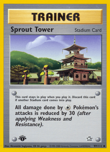 Carta Sprout Tower 97/111 do set Neo Genesis — Pokémon TCG | Bynx