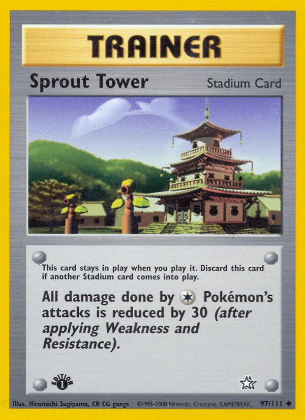 Carta Sprout Tower 97/111 do set Neo Genesis — Pokémon TCG | Bynx