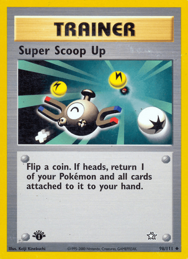 Carta Super Scoop Up 98/111 do set Neo Genesis — Pokémon TCG | Bynx