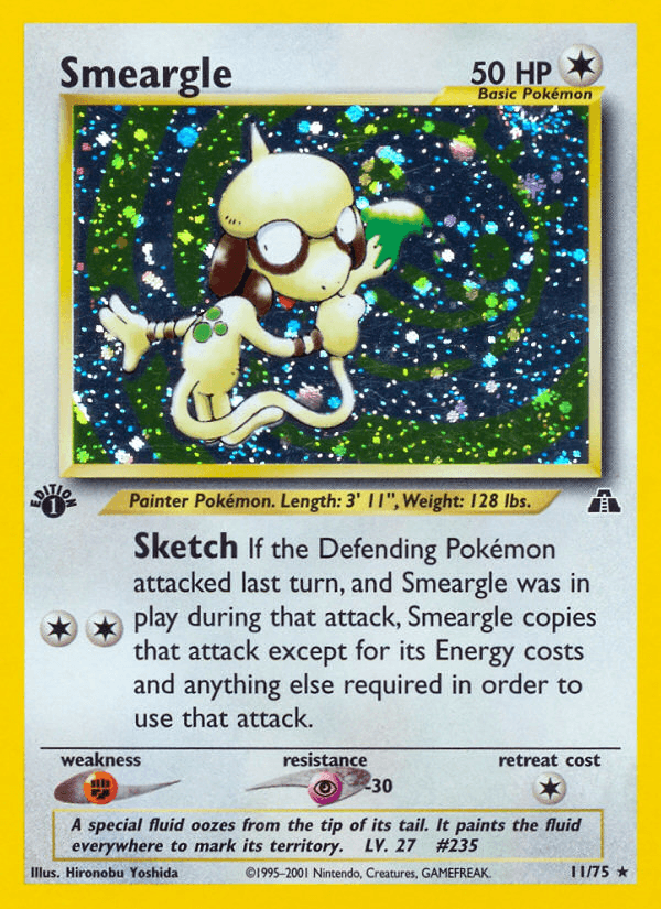 Carta Smeargle 11/75 do set Neo Discovery — Pokémon TCG | Bynx