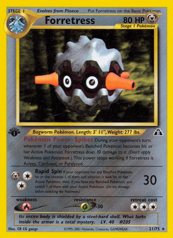 Carta Forretress 21/75 do set Neo Discovery — Pokémon TCG | Bynx