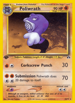 Poliwrath 28 — Neo Discovery