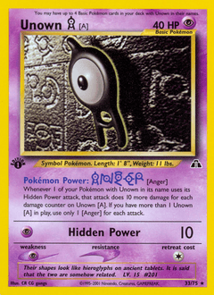 Unown [A] 33 — Neo Discovery