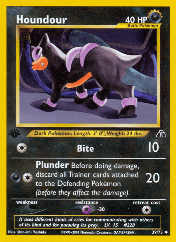 Carta Houndour 39/75 do set Neo Discovery — Pokémon TCG | Bynx