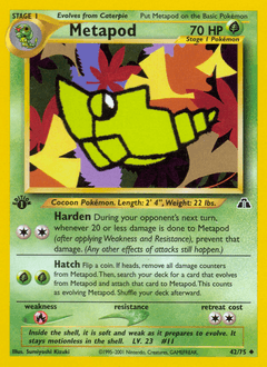 Metapod 42/75 — Neo Discovery