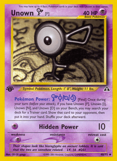Unown [F] 48 — Neo Discovery