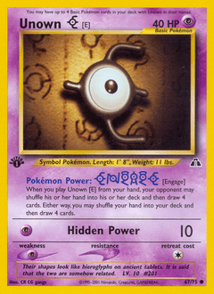 Unown [E] 67 — Neo Discovery