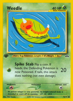 Weedle 70/75 — Neo Discovery