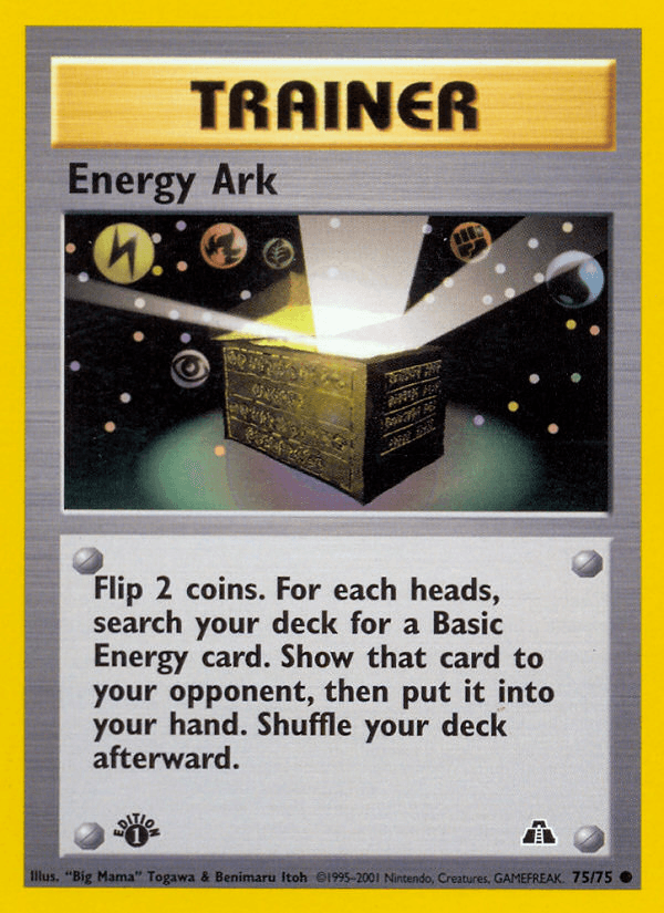 Carta Energy Ark 75/75 do set Neo Discovery — Pokémon TCG | Bynx