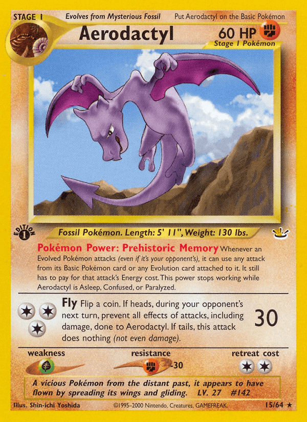 Carta Aerodactyl 15/64 do set Neo Revelation — Pokémon TCG | Bynx