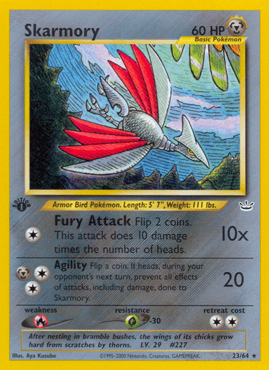 Carta Skarmory 23/64 do set Neo Revelation — Pokémon TCG | Bynx