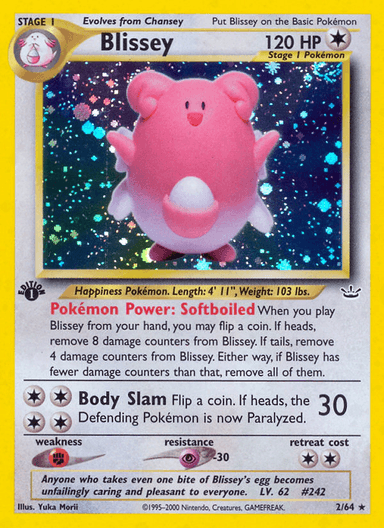 Carta Blissey 2/64 do set Neo Revelation — Pokémon TCG | Bynx