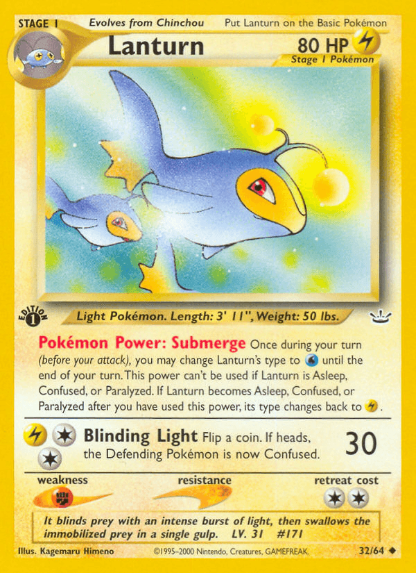 Carta Lanturn 32/64 do set Neo Revelation — Pokémon TCG | Bynx