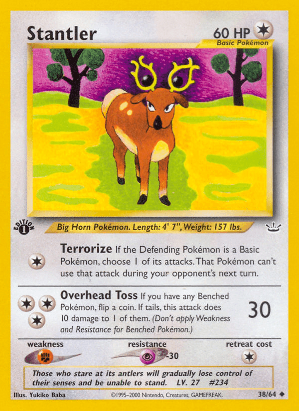 Carta Stantler 38/64 do set Neo Revelation — Pokémon TCG | Bynx