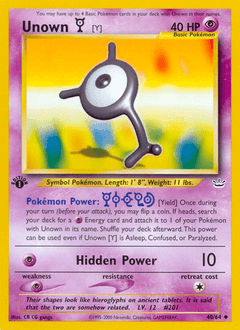 Unown [Y] 40 — Neo Revelation
