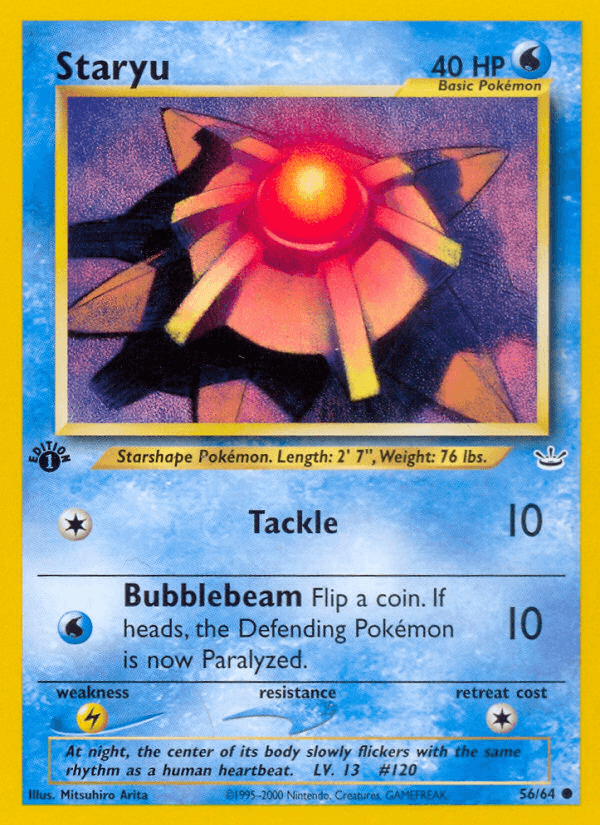 Carta Staryu 56/64 do set Neo Revelation — Pokémon TCG | Bynx