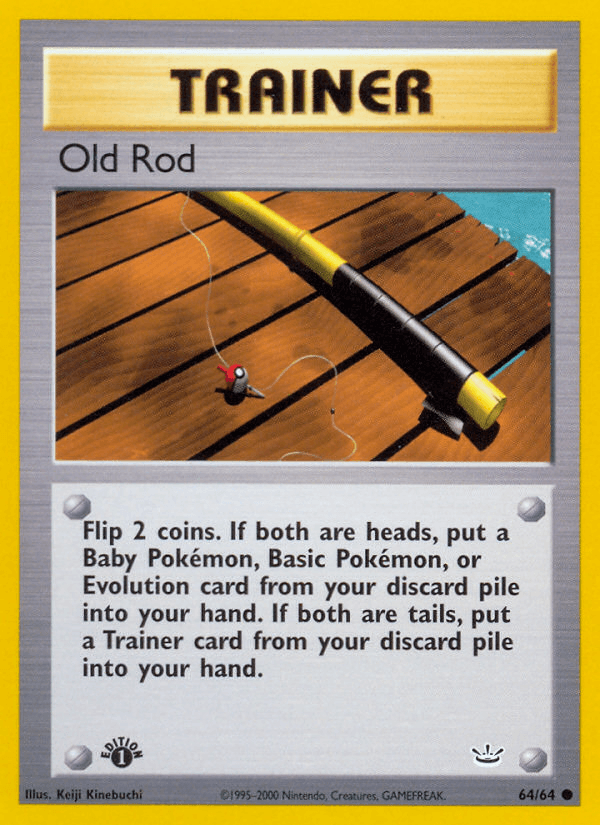 Carta Old Rod 64/64 do set Neo Revelation — Pokémon TCG | Bynx