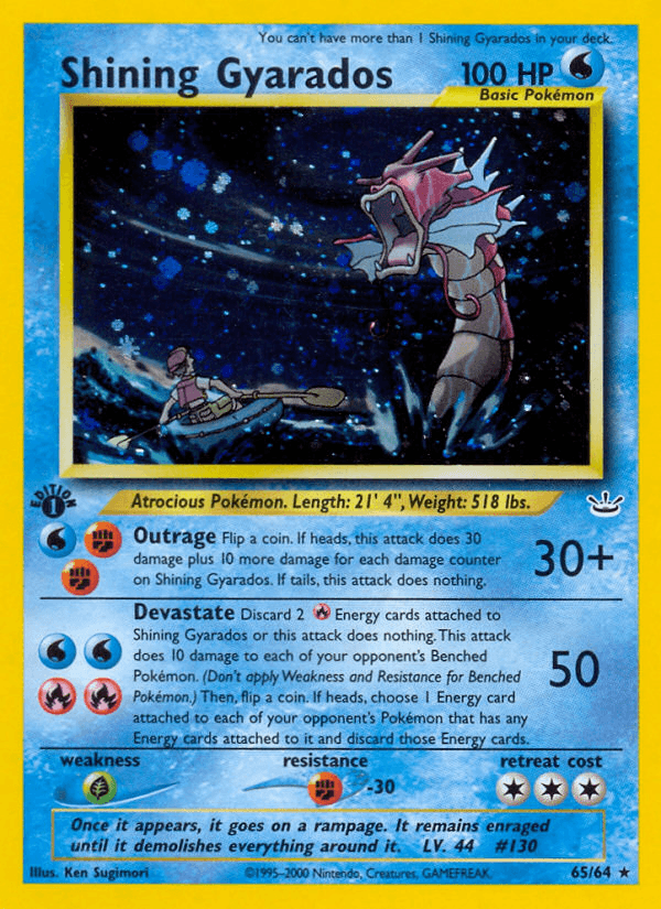 Carta Shining Gyarados 65/64 do set Neo Revelation — Pokémon TCG | Bynx