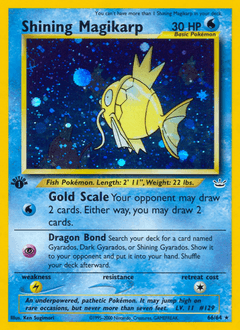 Carta Shining Magikarp 66 do set Neo Revelation — Pokémon TCG | Bynx