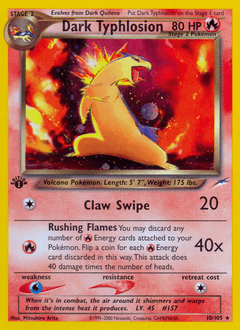 Dark Typhlosion 10 — Neo Destiny