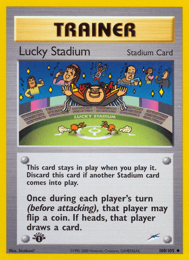 Carta Lucky Stadium 100/105 do set Neo Destiny — Pokémon TCG | Bynx