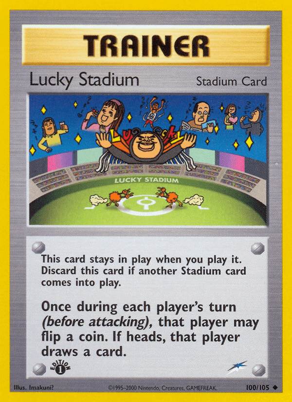 Carta Lucky Stadium 100/105 do set Neo Destiny — Pokémon TCG | Bynx