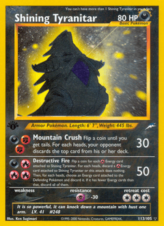 Shining Tyranitar 113/105 — Neo Destiny