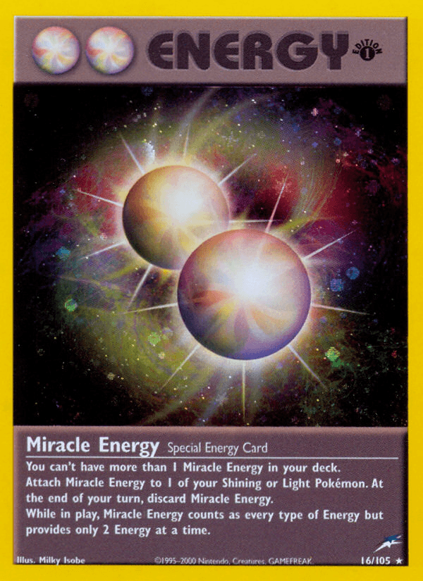 Carta Miracle Energy 16/105 do set Neo Destiny — Pokémon TCG | Bynx