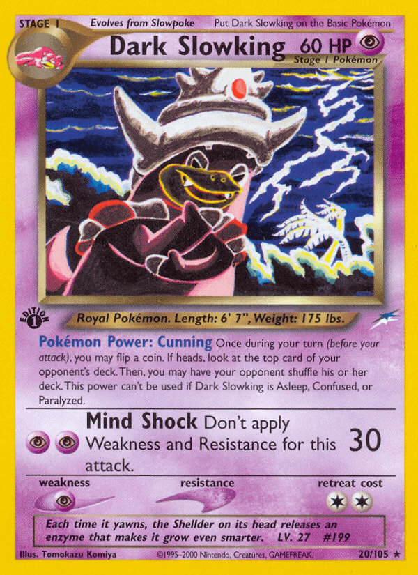 Carta Dark Slowking 20/105 do set Neo Destiny — Pokémon TCG | Bynx