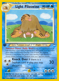 Light Piloswine 26 — Neo Destiny