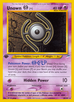 Unown [H] 28 — Neo Destiny