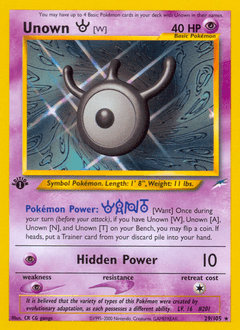 Unown [W] 29 — Neo Destiny