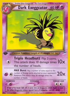Dark Exeggutor 33/105 — Neo Destiny