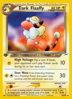 Dark Flaaffy 34/105 — Neo Destiny
