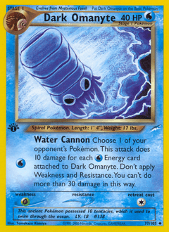 Dark Omanyte 37/105 — Neo Destiny