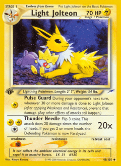 Light Jolteon 48 — Neo Destiny