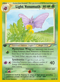 Light Venomoth 53/105 — Neo Destiny
