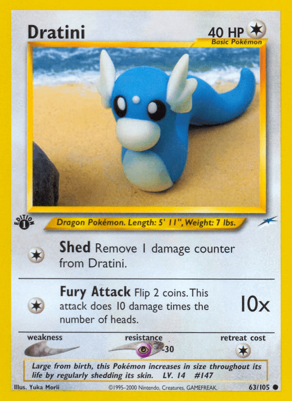 Carta Dratini 63/105 do set Neo Destiny — Pokémon TCG | Bynx