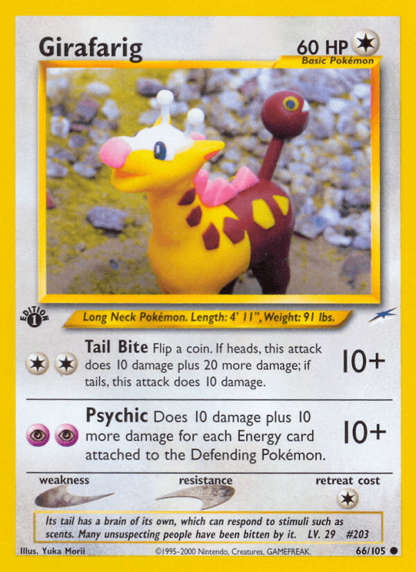 Carta Girafarig 66/105 do set Neo Destiny — Pokémon TCG | Bynx
