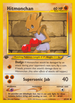 Hitmonchan 69/105 — Neo Destiny