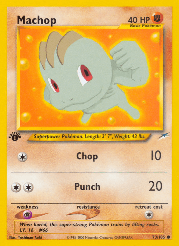 Carta Machop 73/105 do set Neo Destiny — Pokémon TCG | Bynx
